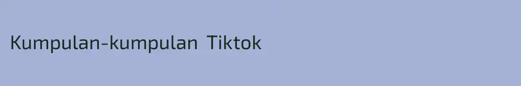 Kumpulan-kumpulan  Tiktok